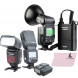 Godox WITSTRO ad360ii-c TTL Leistungsstark + PB960 Lithium Power Pack Schwarz + X1 C TTL Speedlite Transmitter + tt685 C Kamera Flash + S-Type Bowens Speedlite Halterung für Canon EOS Kamera-09